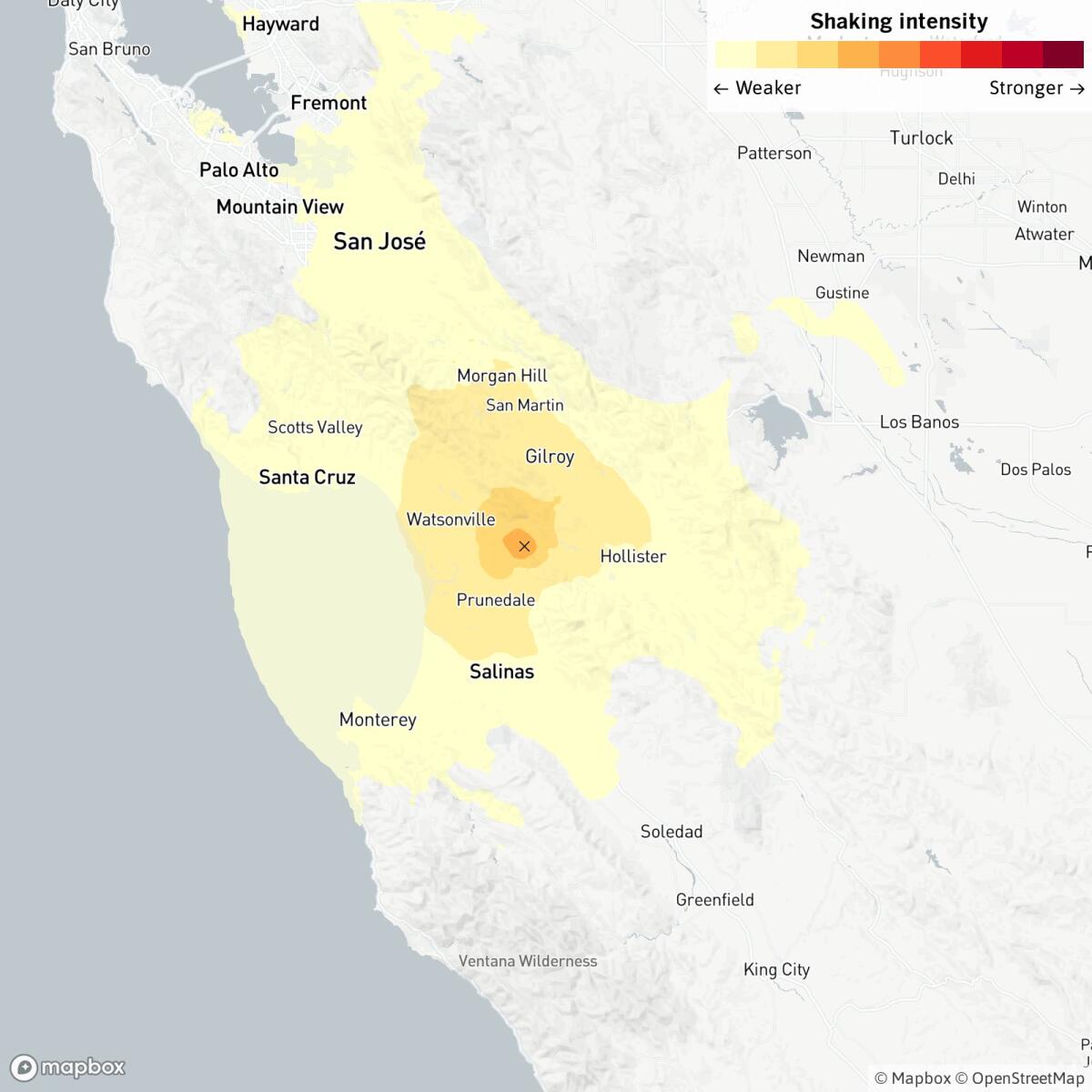 Magnitude 4.2 quake strikes near Prunedale, Calif.