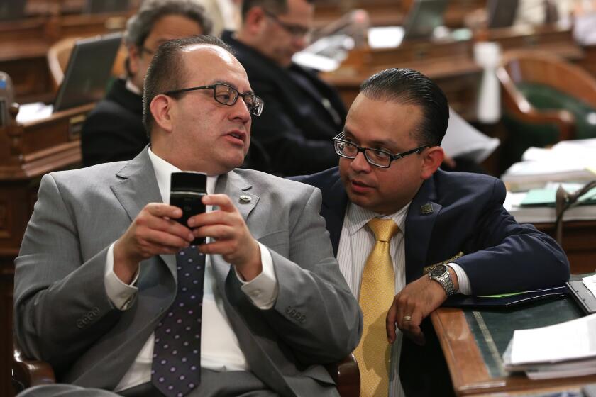 Assemblyman Luis Alejo (D-Watsonville), right, is one of the Democrats considering a run to replace retiring longtime U.S. Rep. Sam Farr.