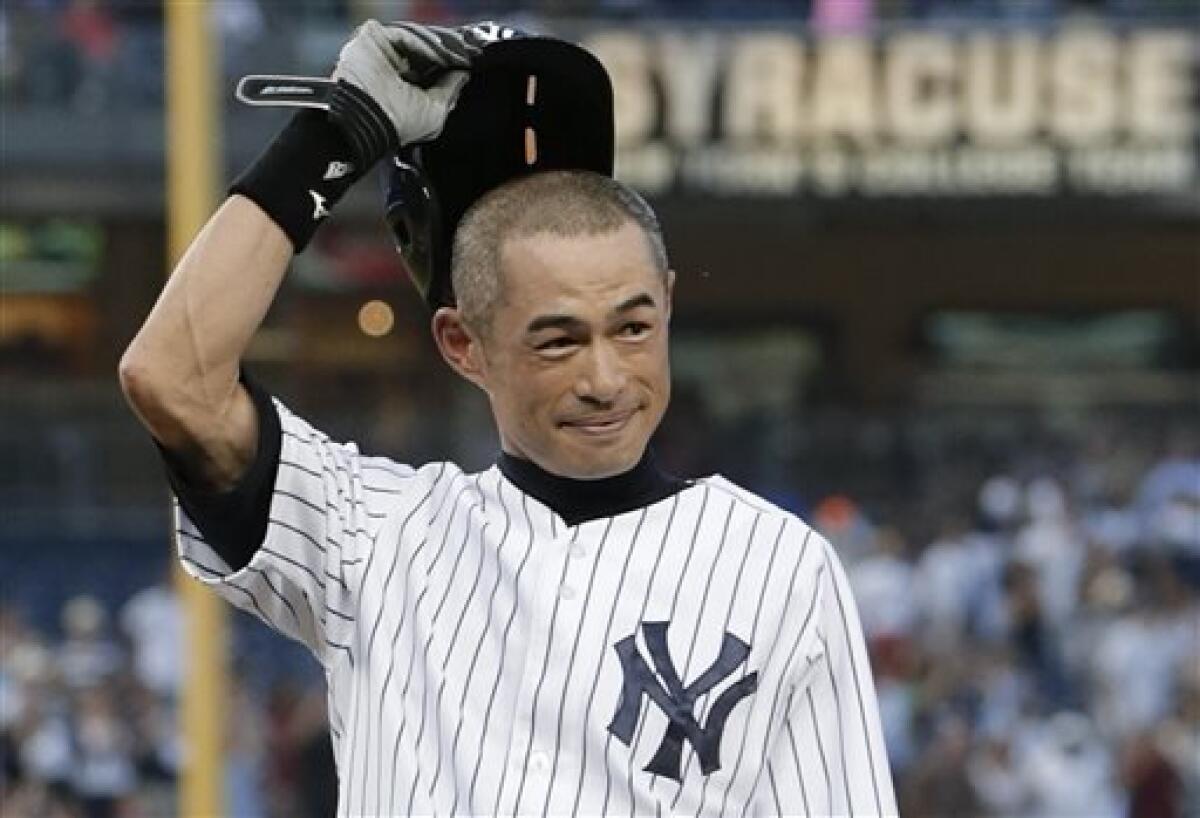 Ichiro Suzuki gets first off day since joining Yankees 