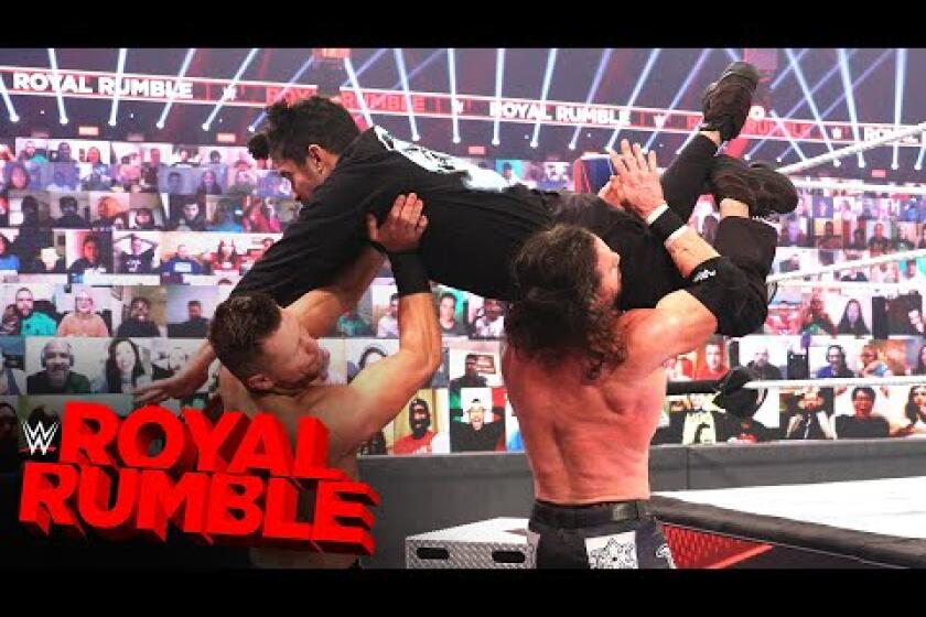 Bad Bunny takes flight to level The Miz & John Morrison: Royal Rumble 2021 (WWE Network Exclusive)