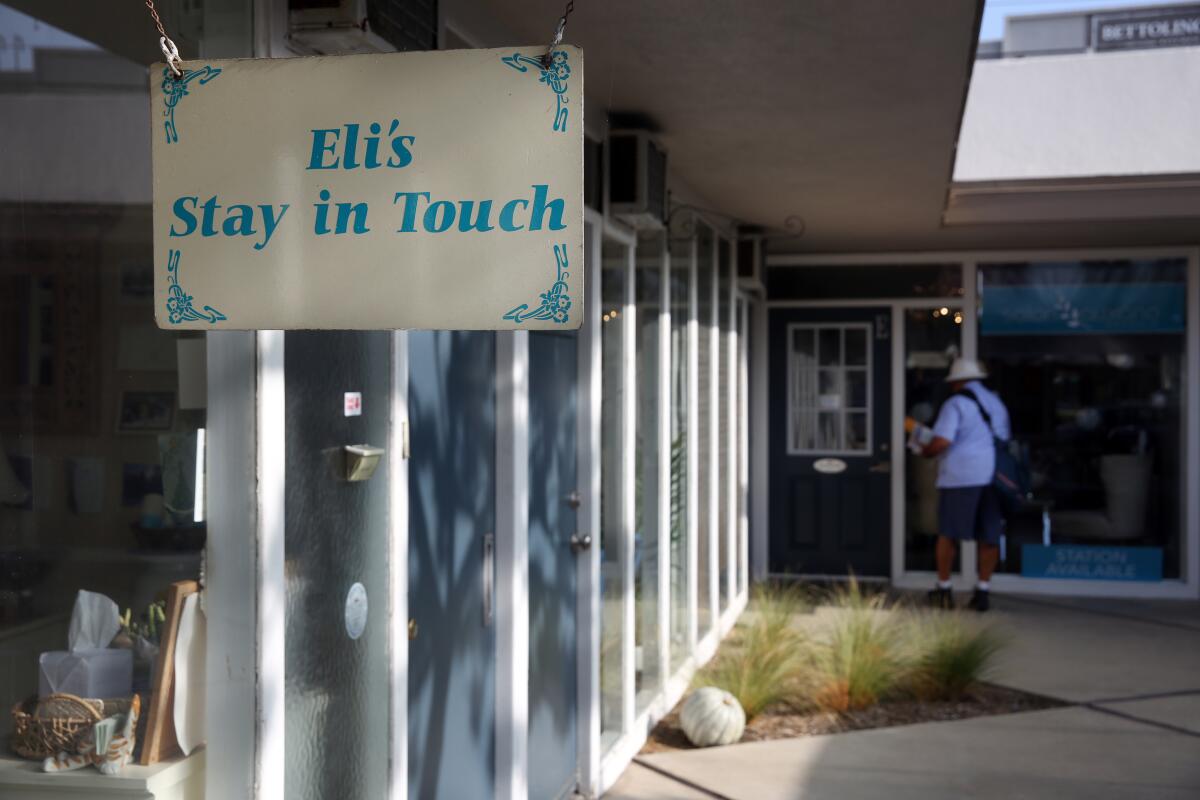 Eli's Stay in Touch is in a quiet courtyard in Redondo Beach.