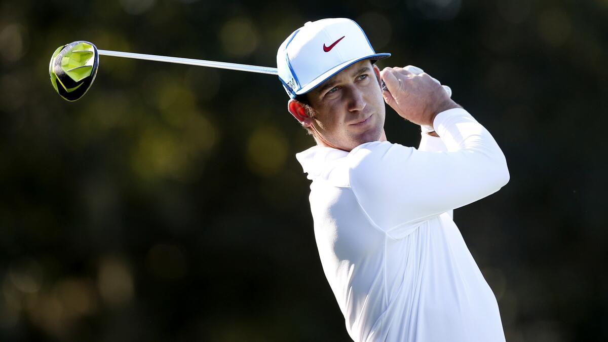 Kevin Chappell watches his tee shot at No. 2 on Friday during the second round of the RSM Classic.