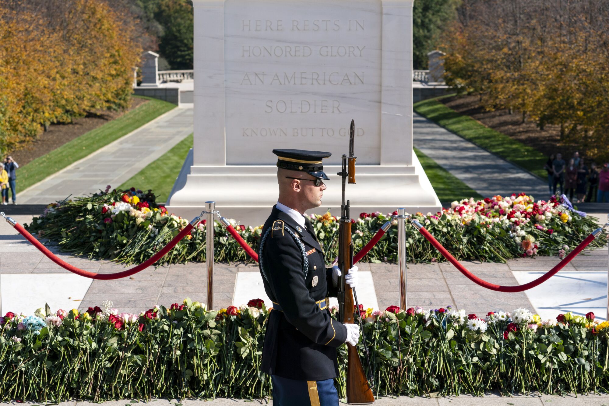 A guard from the 3rd U.S. Infantry Regiment 