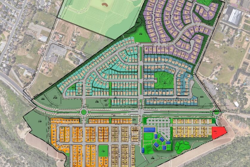 Proposed layout of homes at North River Farms