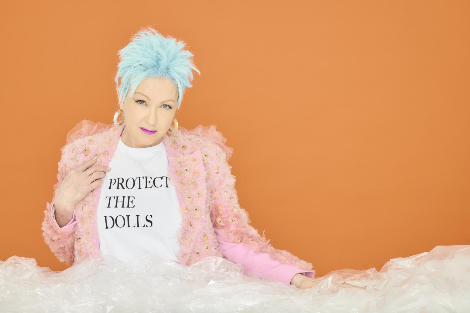 New York City, NY. September 11 2025 - Cyndi Lauper in New York City, NY on Thursday, Sept. 11, 2025. (Larsen&Talbert/For The Times) Jutta Weiss - hair Nikki Fontanella - stylist Nafra Gonzalez - make-up