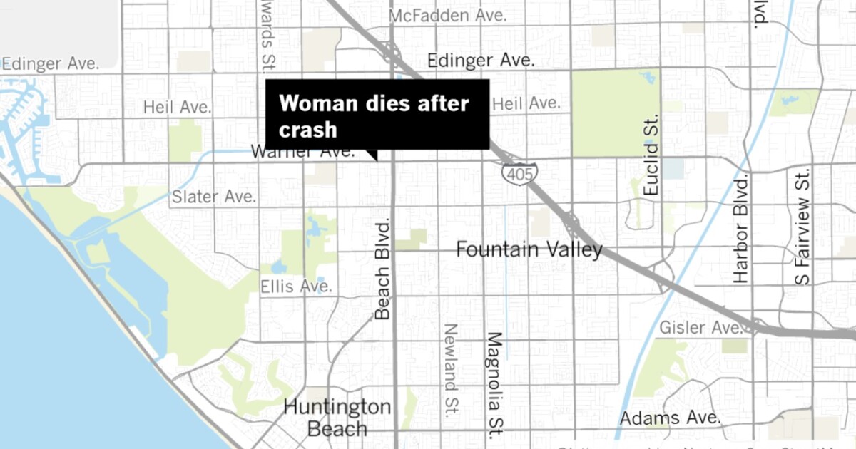 94 Year Old Huntington Beach Woman Killed In Crash With