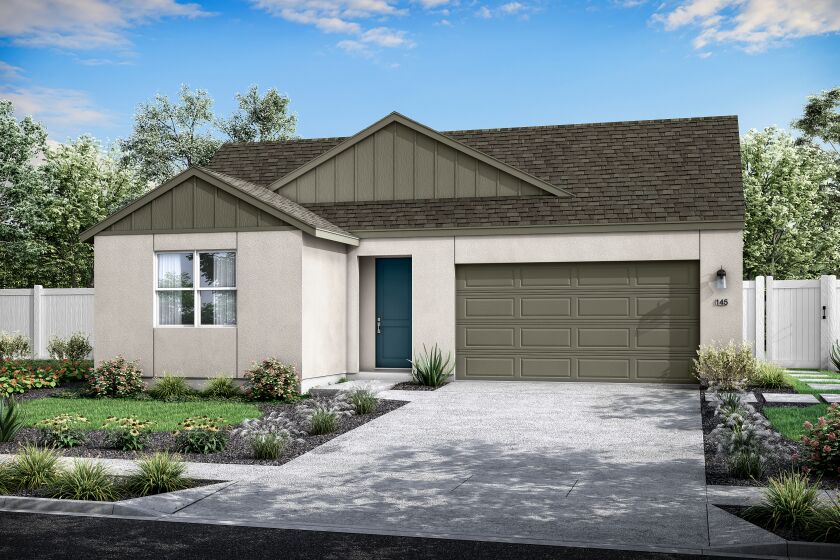 Tangelo Plan One is a 2,425 square-foot single-story home with four bedrooms and two-and-a-half bathrooms.