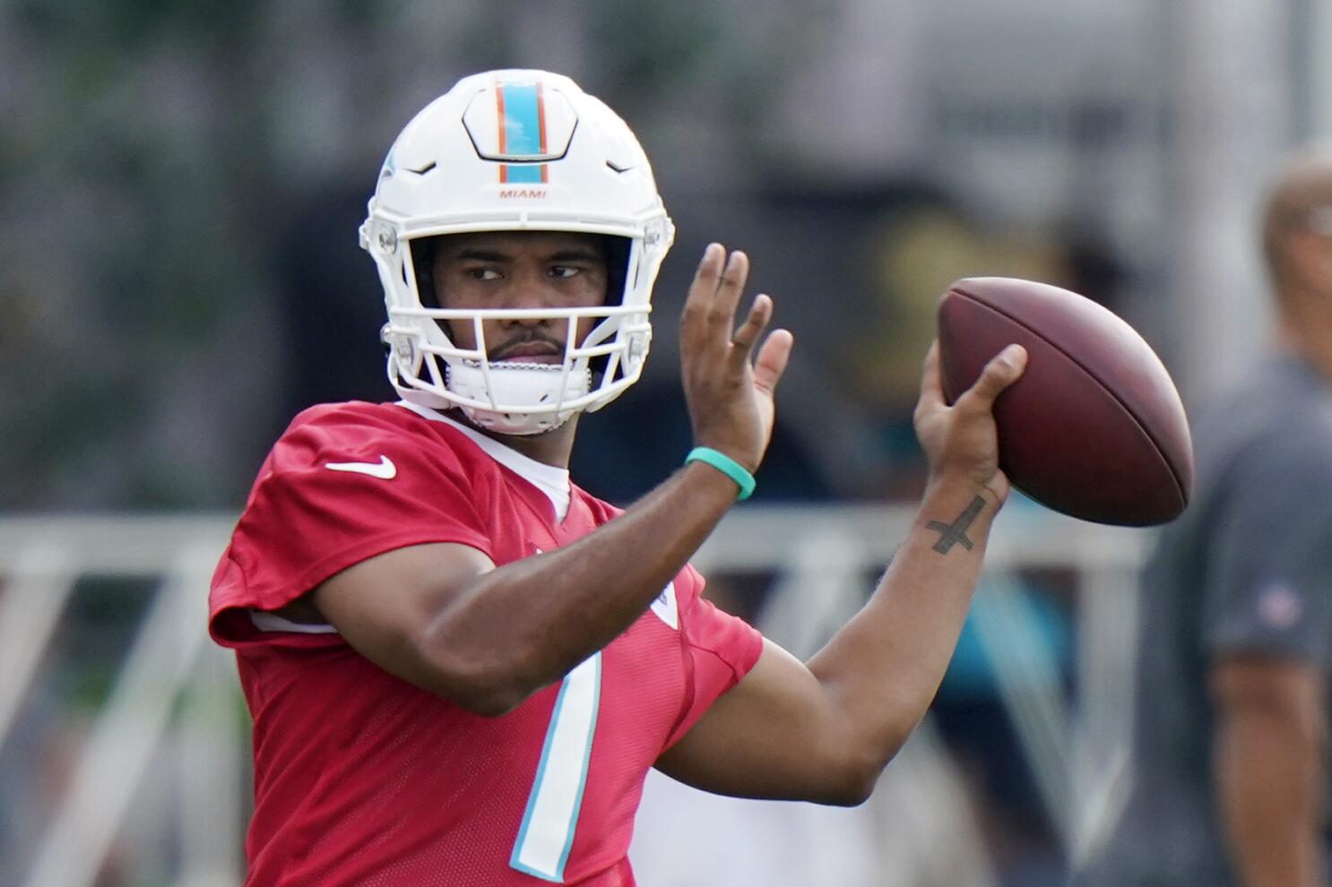Tua's voice more assertive starting 2nd camp with Dolphins - The San Diego  Union-Tribune