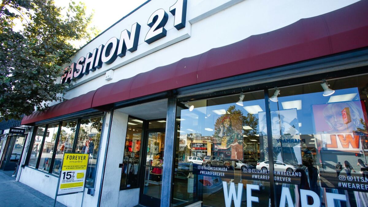 The first Forever 21 store opened in 1984 on Figueroa Street in Highland Park. The company was then called Fashion 21.