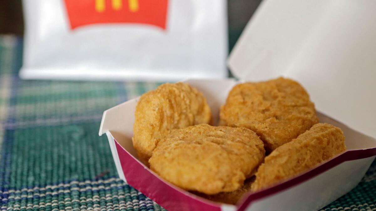 McDonald's will tell its foreign poultry suppliers to hold the antibiotics, in an expansion of its "antibiotic-free" food policy announced Wednesday.
