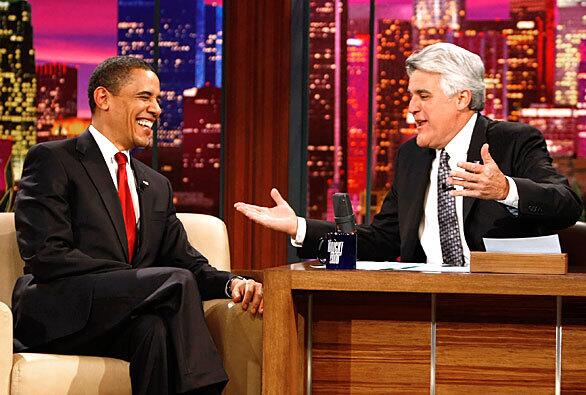 President Obama with Jay Leno on 'The Tonight Show'