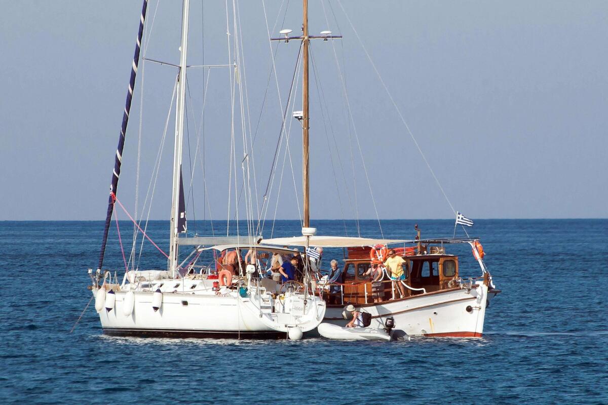 Pro-Palestinian activists set sail Friday from the port of Elounda, northeastern Crete island.