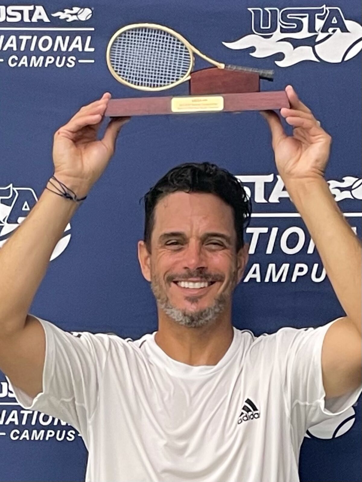 Rob Strasberg of La Jolla won the U.S. Tennis Association’s Senior 50+ tournament in Orlando, Fla.