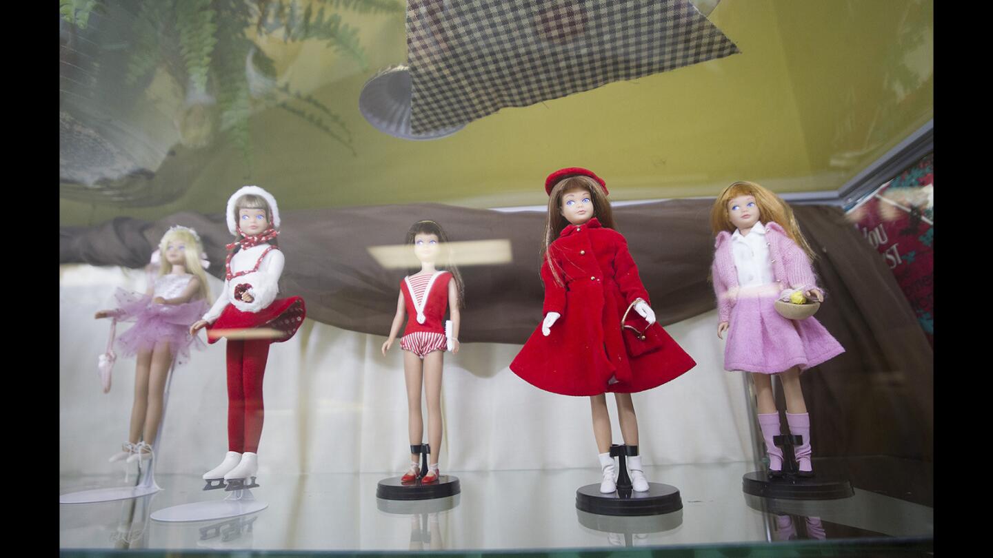 First issue, vintage skipper dolls from 1963, stand courtesy of the collection from Lori Breen at the OC Fair collections displays.