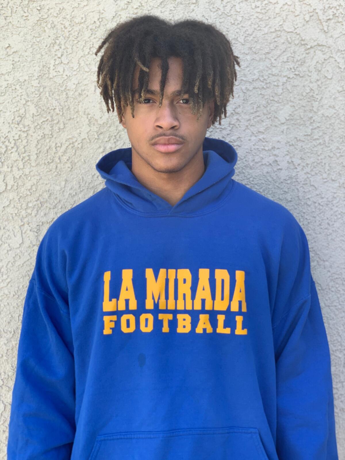 Shaun Grayson of La Mirada is a rising prospect at tight end who is committed to UNLV.