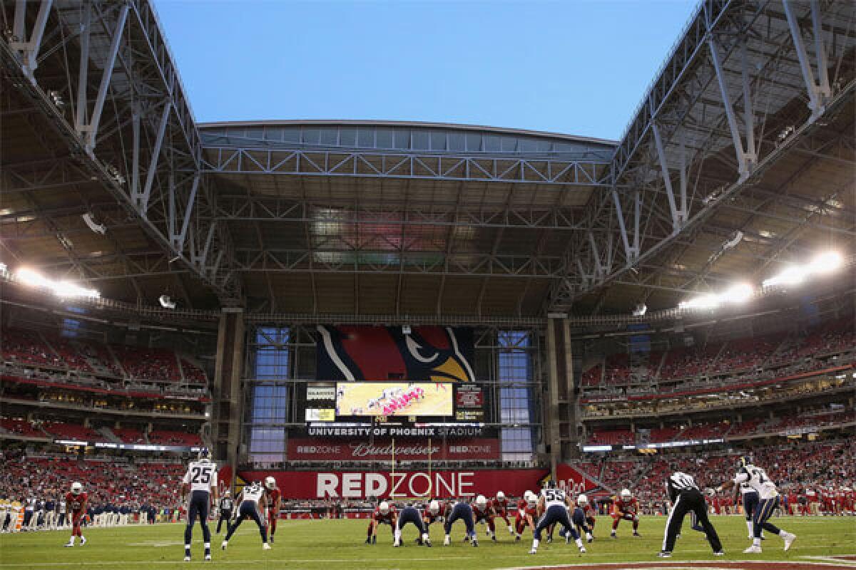 The College Football Playoff title game of 2016 will be played at the University of Phoenix Stadium in Glendale.