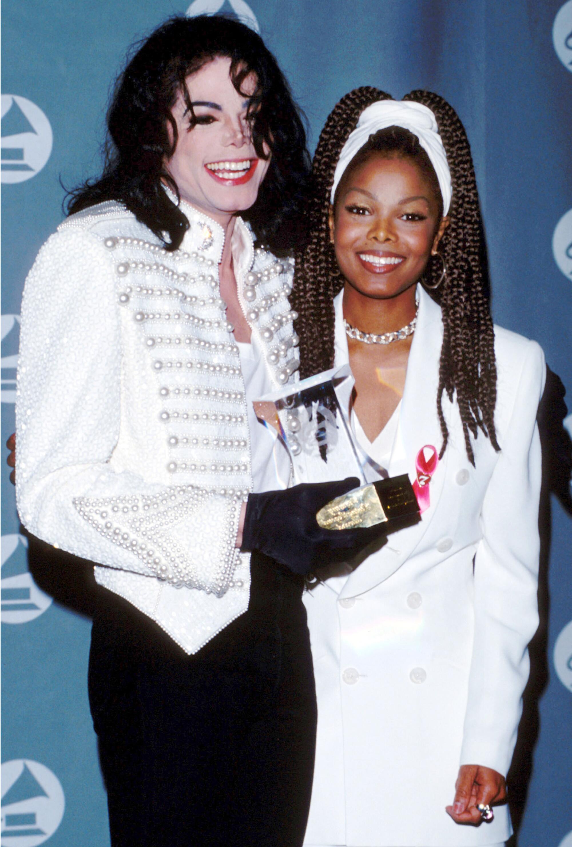 Michael Jackson and Janet Jackson 