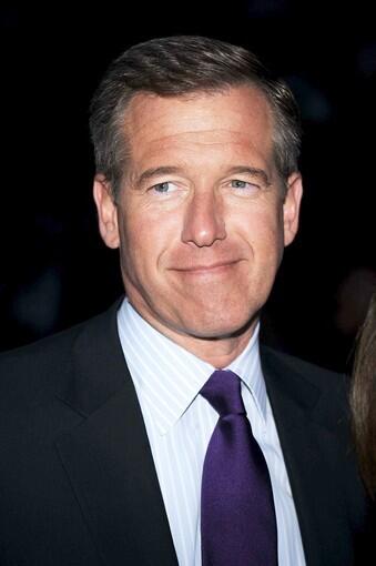 News anchor Brian Williams attends the Vanity Fair party.