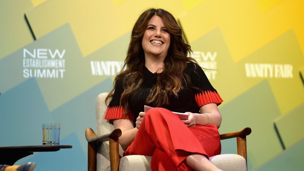 Monica Lewinsky at the 2018 Vanity Fair New Establishment Summit in October at the Wallis Annenberg Center for the Performing Arts in Beverly Hills.