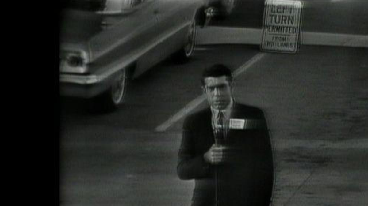 Dan Rather reporting for CBS News from Dallas after President Kennedy was assassinated on Nov. 22, 1963.