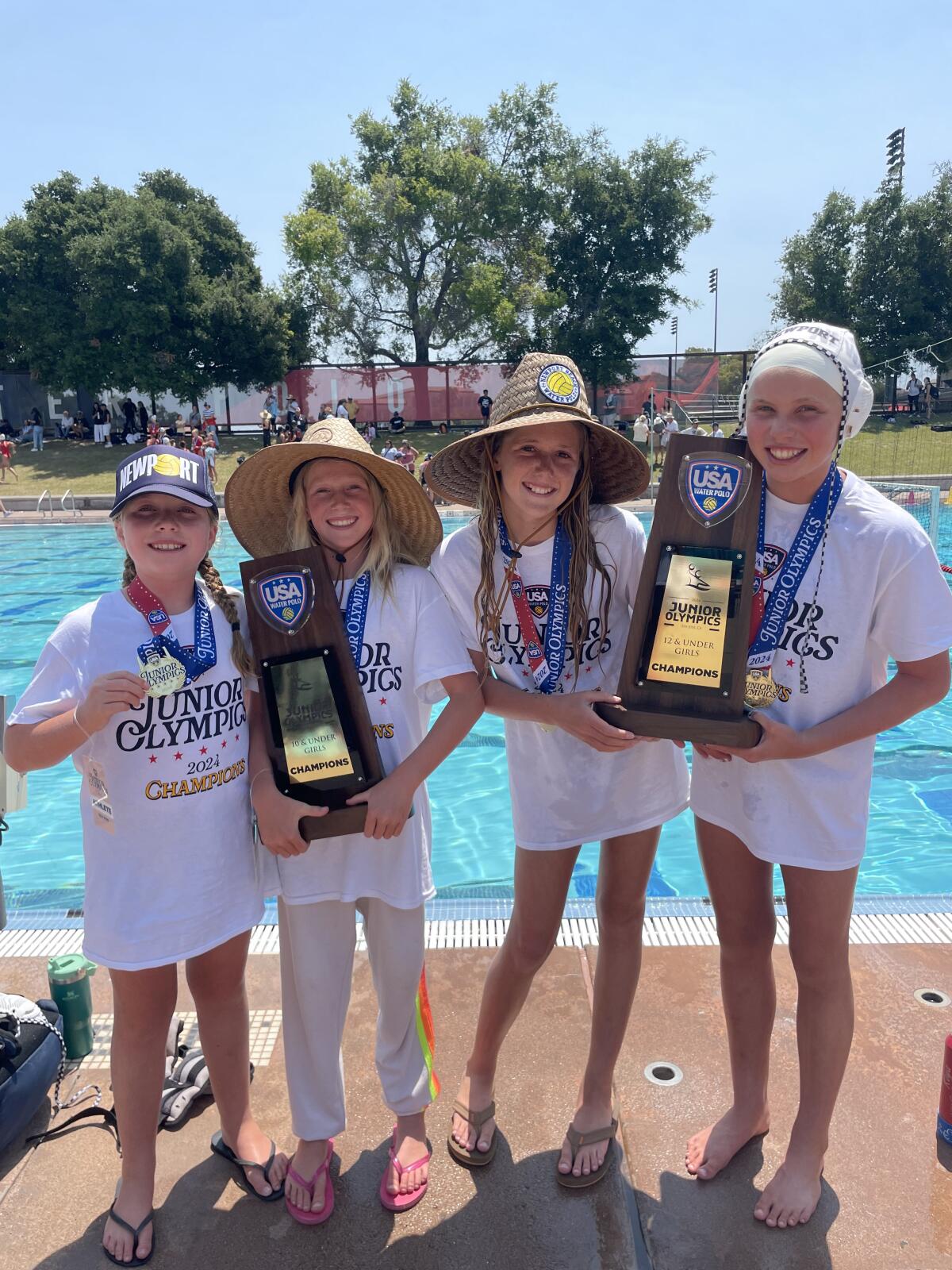 The Doyle and Mesenbrink sisters helped the Newport Beach 10U and 12U girls, respectively, earn gold medals.