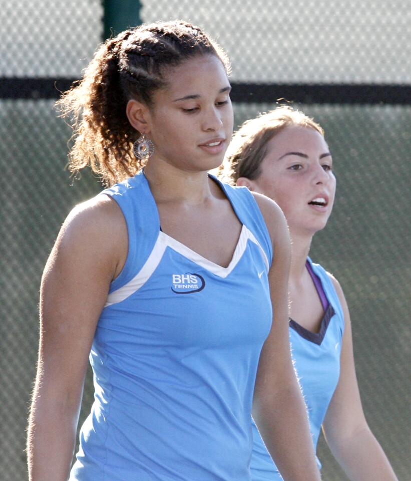 Photo Gallery: Crescenta Valley v. Burbank Pacific League girls tennis