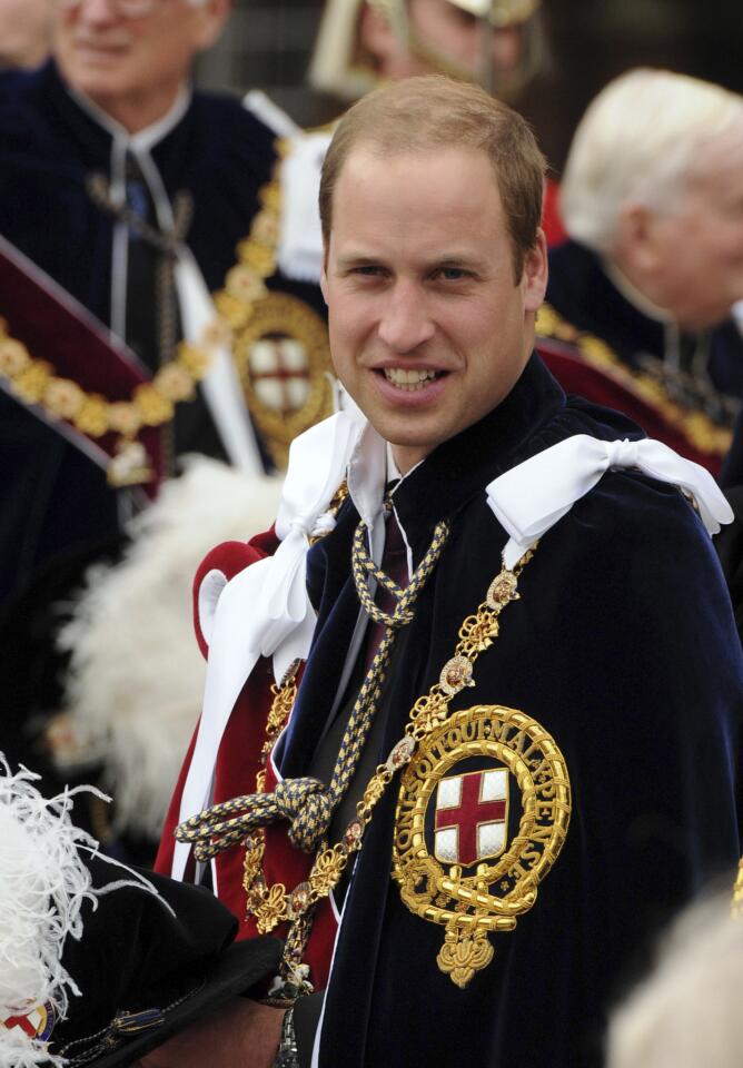 Prince William (born 1982) is second in line for the throne behind his father, Prince Charles, Prince of Wales.