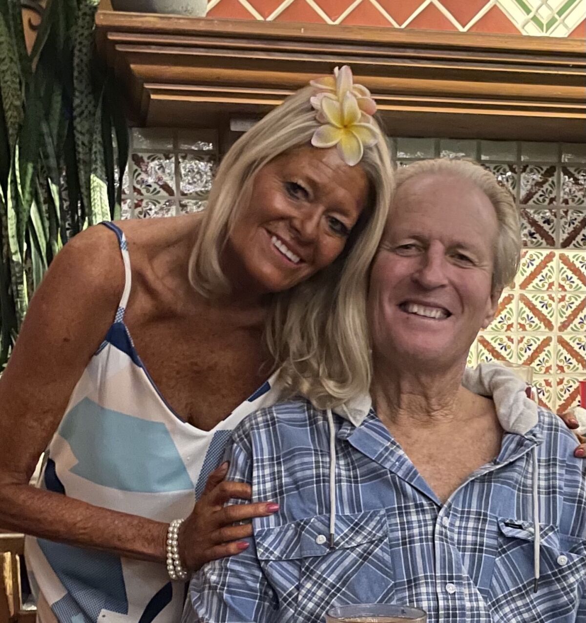 Retired La Jolla Elementary School kindergarten teacher Allison Carpenter and her husband, Hugh, a former LJES volunteer