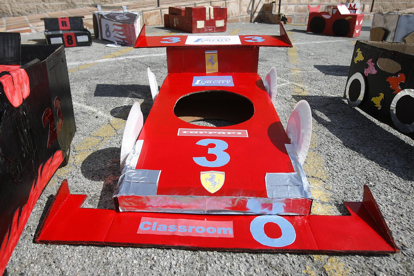 Photo Gallery: Custom-made cardboard cars raced at Tobinworld in Glendale