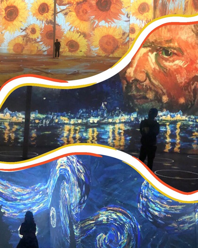 Images of paintings by Vincent Van Gogh.