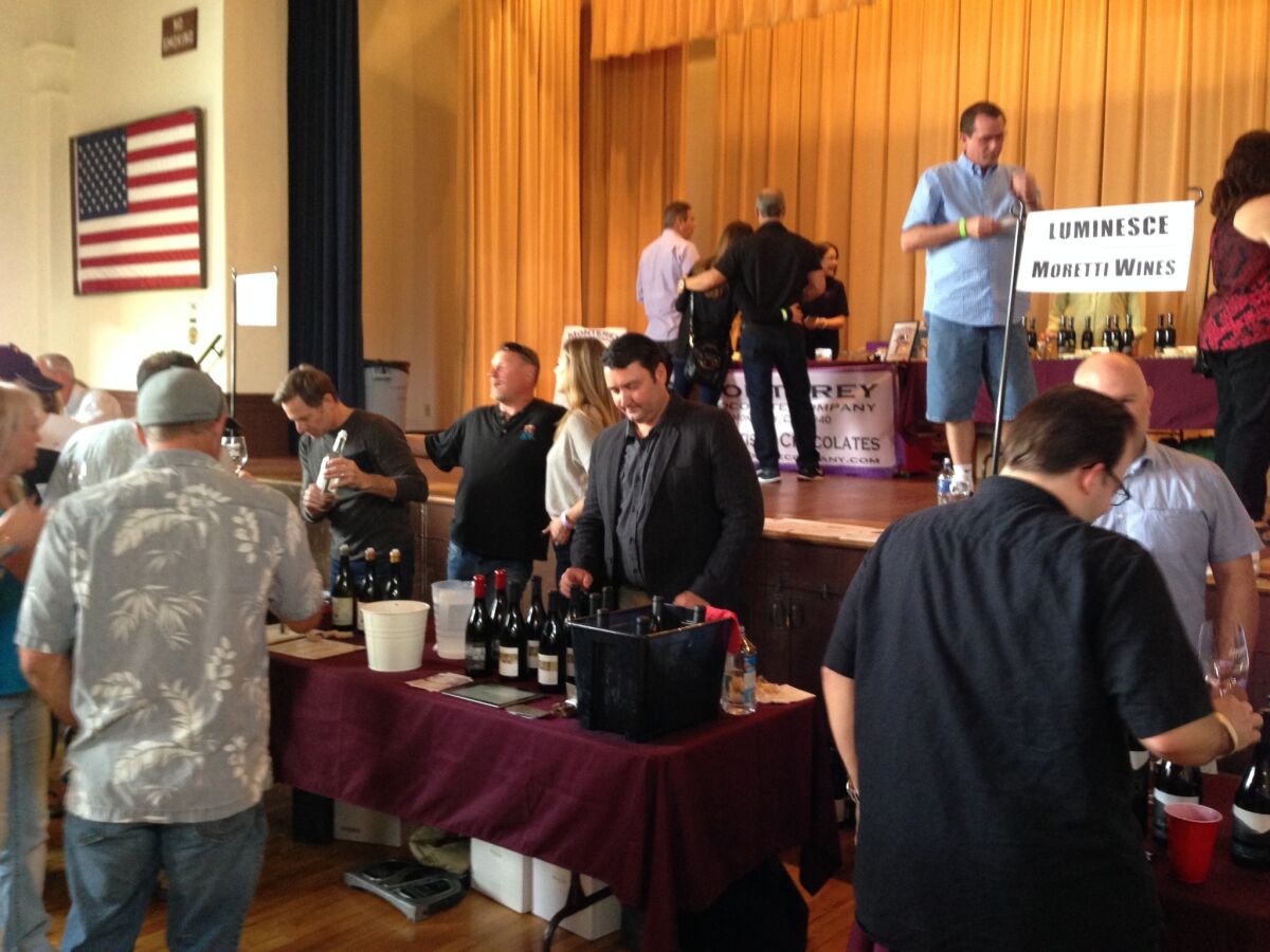 The scene at the second annual Garagiste Festival: Southern Exposure at Veterans Hall in Solvang.