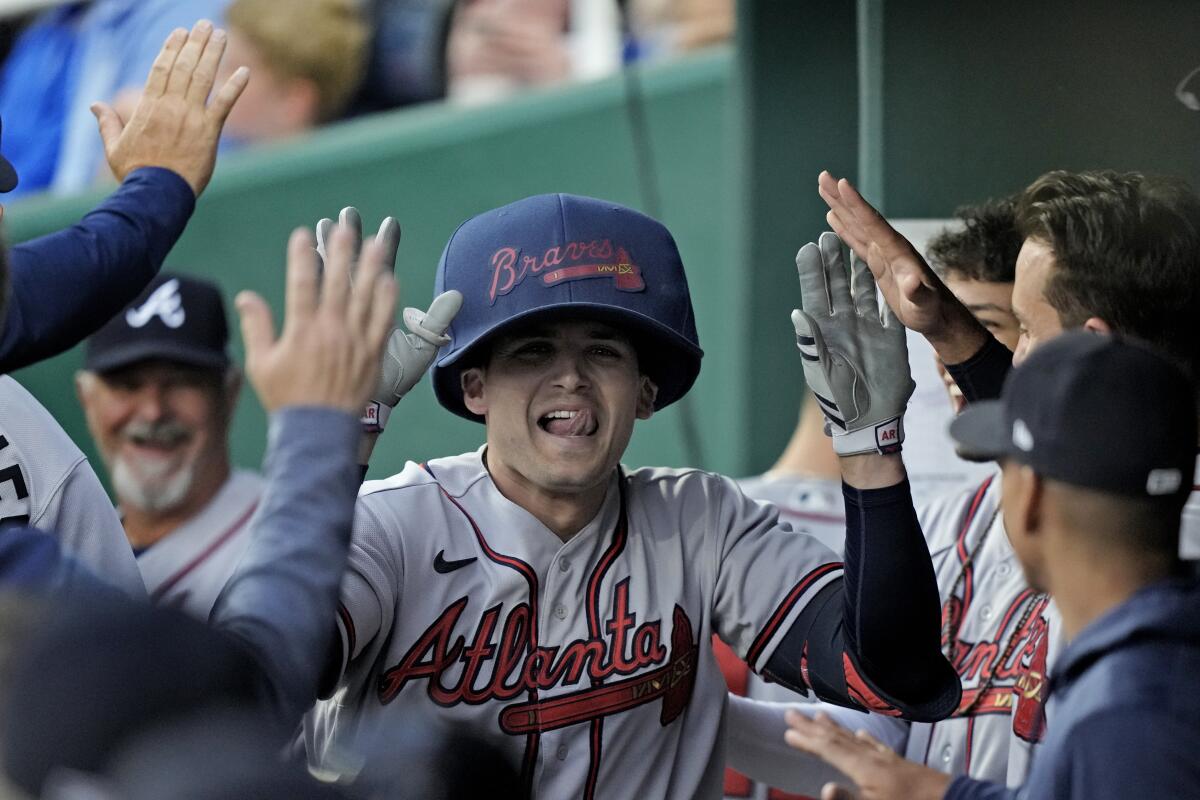 Olson, Riley start 5-HR night, Braves rout Royals 10-3 - The San