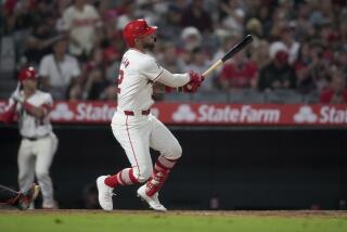 Kevin Pillar hits a walk-off single in the Angels' 6-5 comeback win over the Detroit Tigers at Angel Stadium.