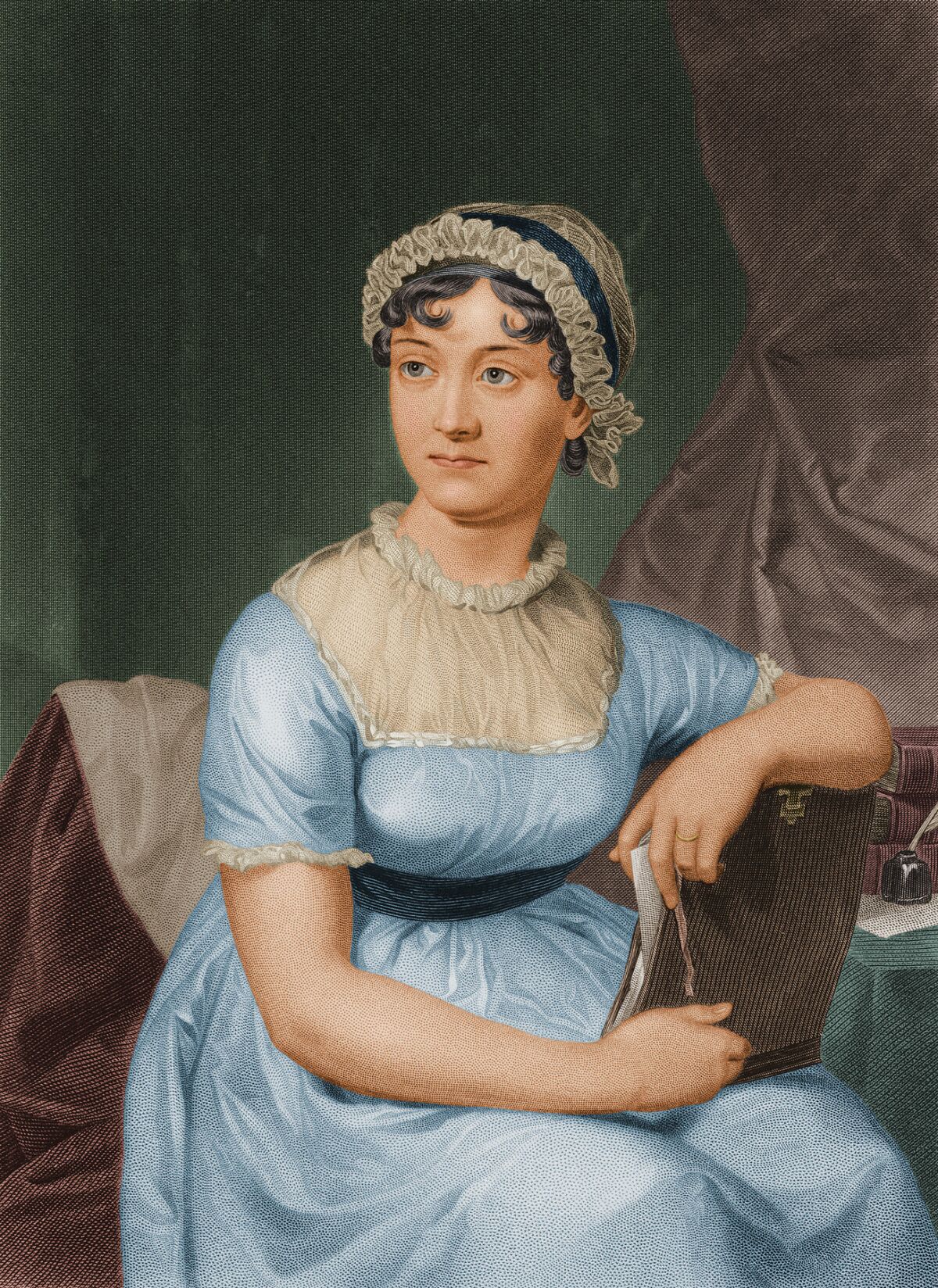 English author Jane Austen circa 1790. (Stock Montage / Getty Images)