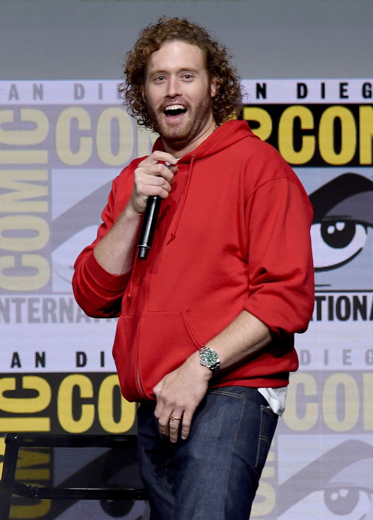 Actor and Comedian, T.J. Miller at San Diego Comic-Con International.