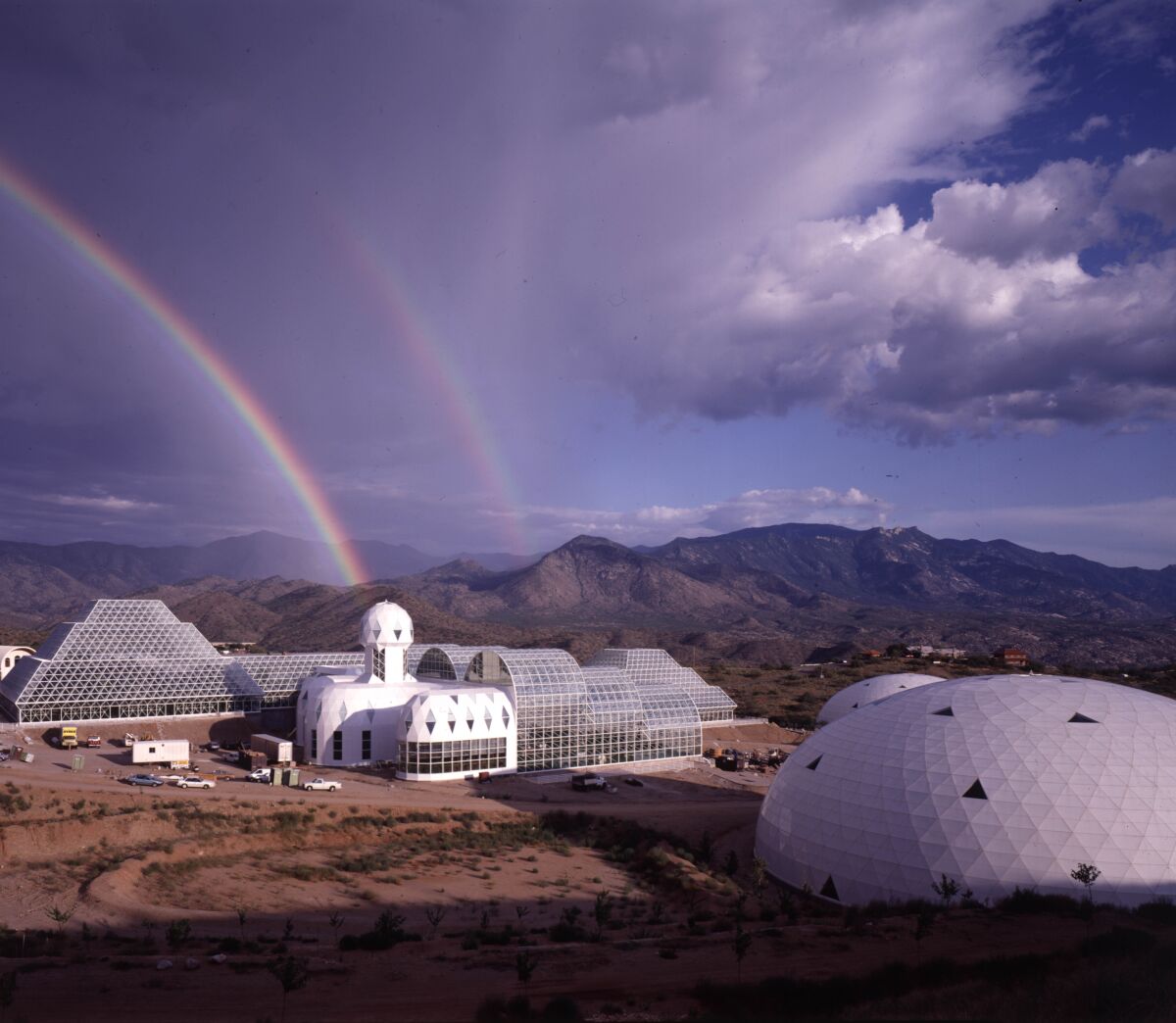 The Biosphere 2 terrarium, as seen in the movie "Spaceship Earth."