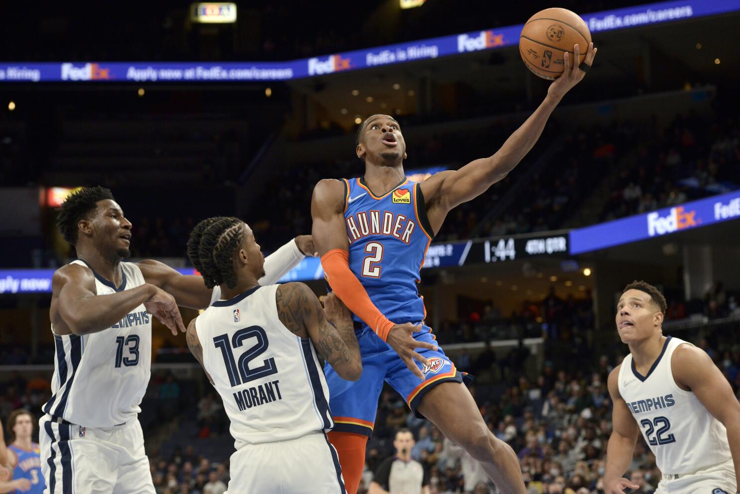 Gilgeous-Alexander, Thunder beat Grizz in Morant's return - The