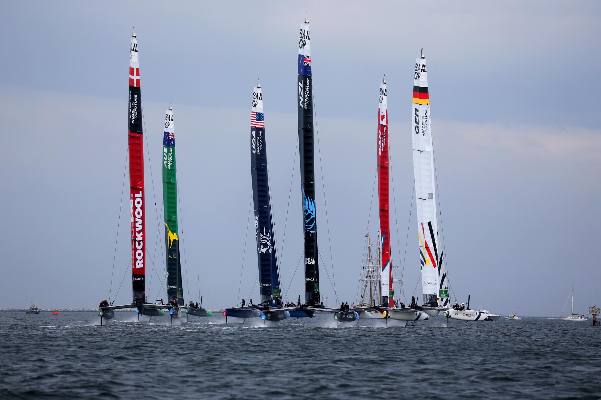 Oracle Los Angeles Sail Grand Prix at the Port of Los Angeles on Sunday, July 23,