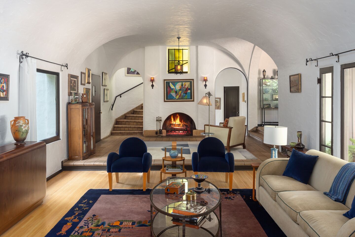 The living room.