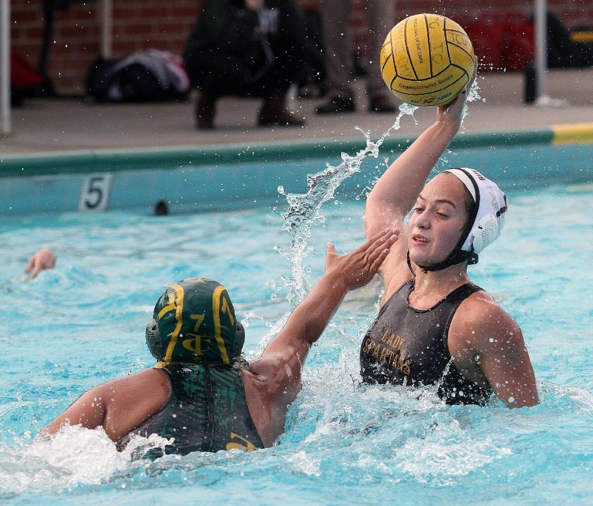 La Cañada's Genevieve Fraipoint and the Spartans will host Brea Olinda on Wednesday in the first round of the playoffs.
