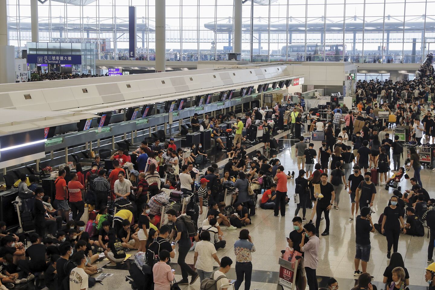 Hong Kong International Airport shuts down amid anti-government protests