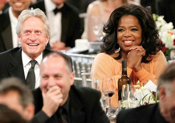 Michael Douglas and Oprah Winfrey