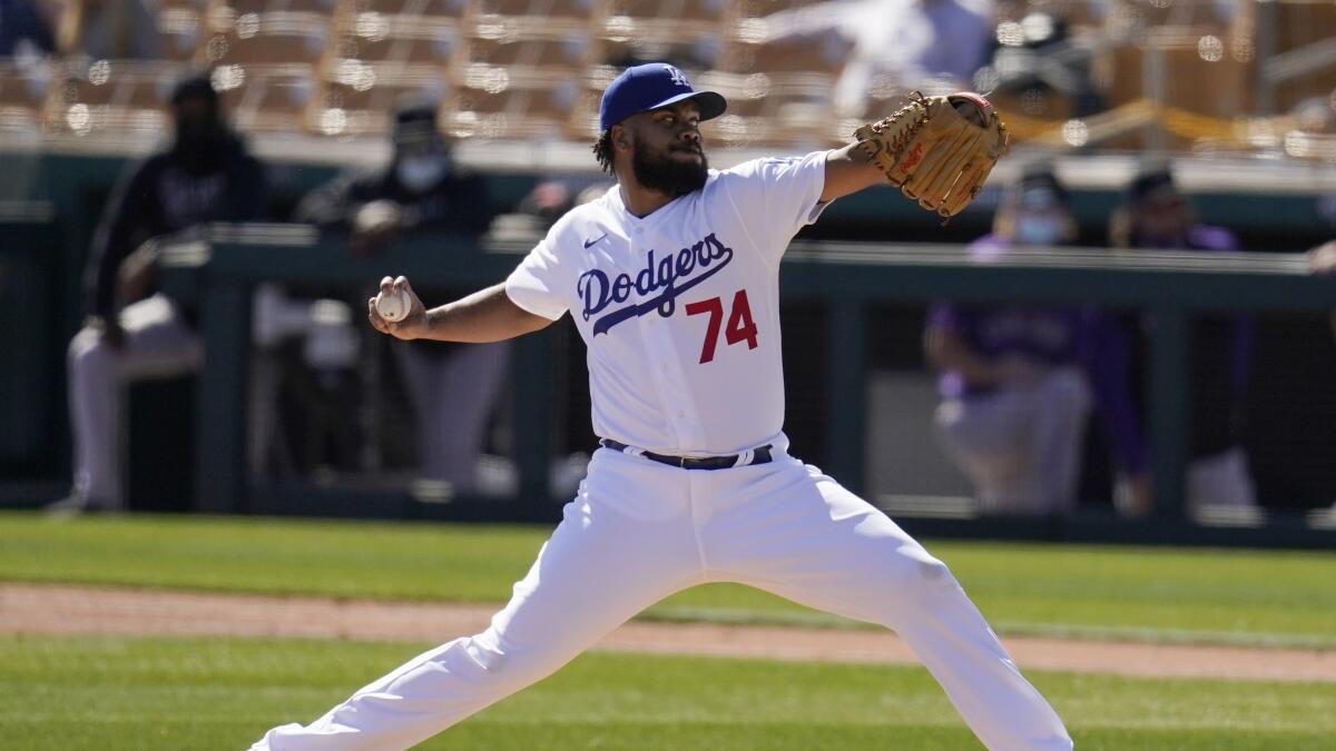 Kenley Jansen retires Freddie Freeman for save vs. Dodgers - Los Angeles  Times