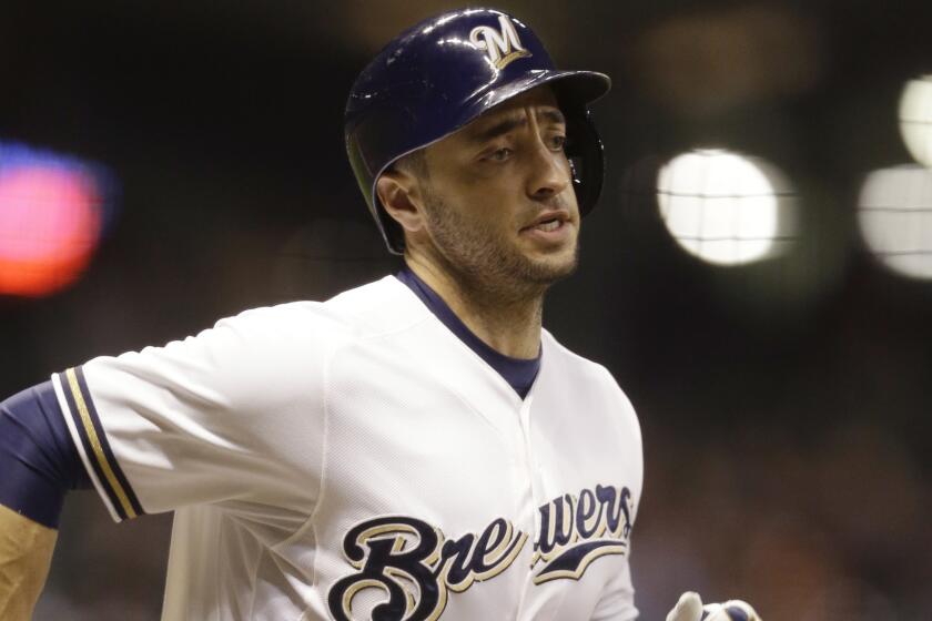 Milwaukee's Ryan Braun had been batting .318 with six home runs before being placed on the disabled list.