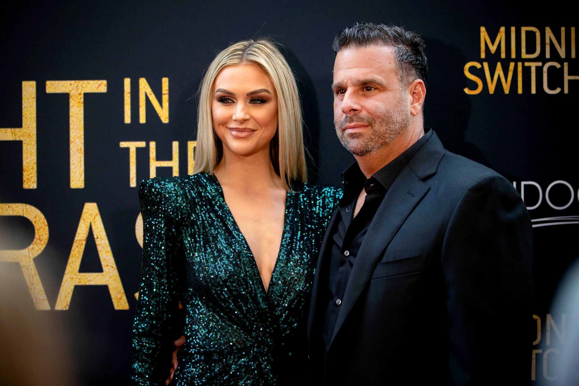 Lala Kent and Randall Emmett at a movie premiere