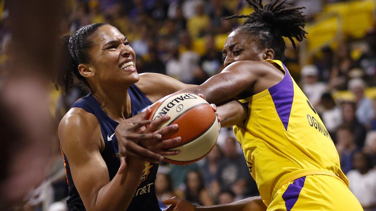 Sparks out of playoffs with blowout loss to Sun - Los Angeles Times