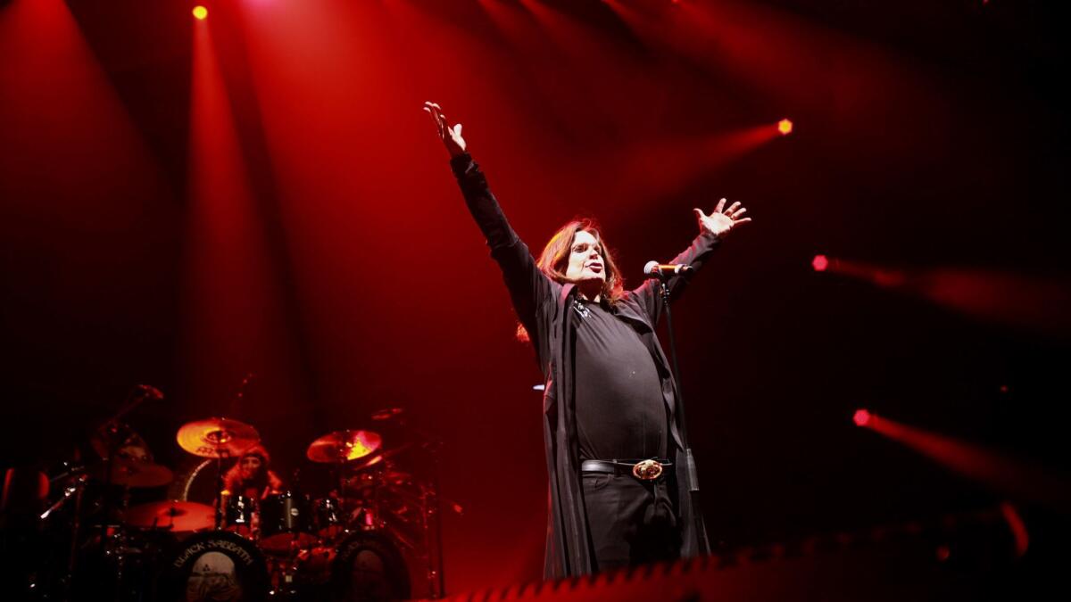 Ozzy Osbourne, here at the Sports Arena with Black Sabbath in 2013, has canceled the final shows on his No More Tours 2 tour, including an L.A. date.