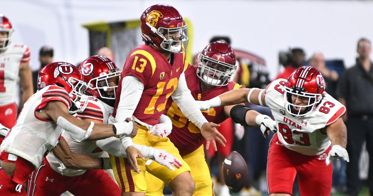 Plaschke: A genius loses his mind, a star is hobbled and USC goes bust in unthinkable fashion