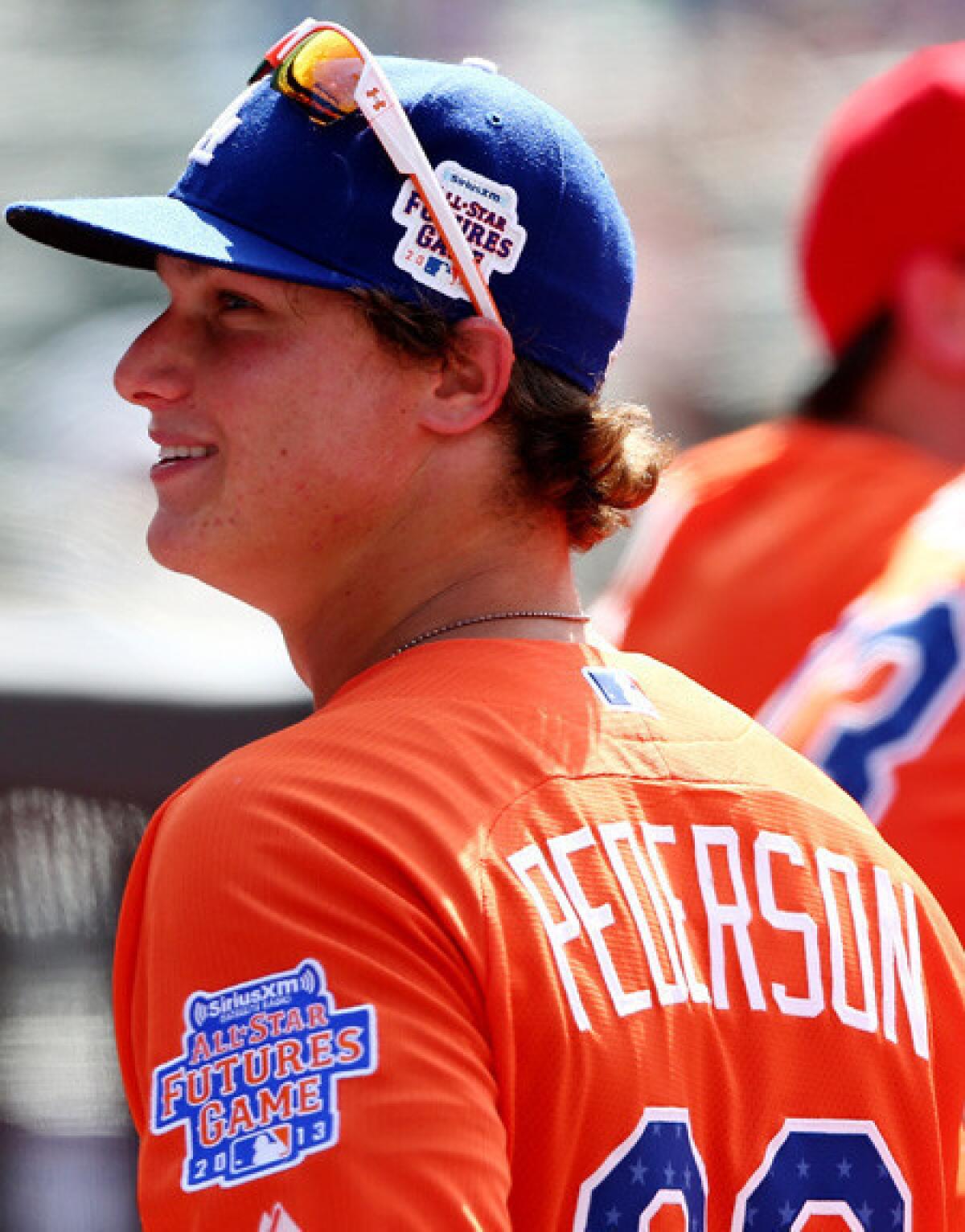 Dodgers minor leaguer Joc Pederson during the Futures All-Star game last summer at Citi Field in New York.