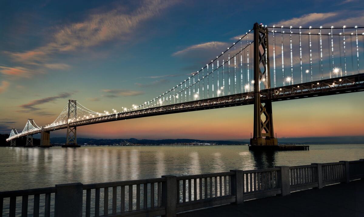 Bay Bridge to be relighted, with sturdier and twice as many lights - Los Angeles Times